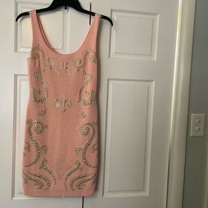 bebe mini dress with sequins